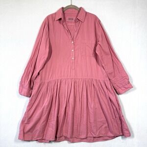 GRAYSON Frank and Eileen Dress Women Large 4 The Changemaker Rosewood Shirtdress